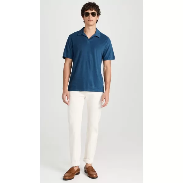 Mens Faustino Terry Cotton Blend PoloPerennial Blue