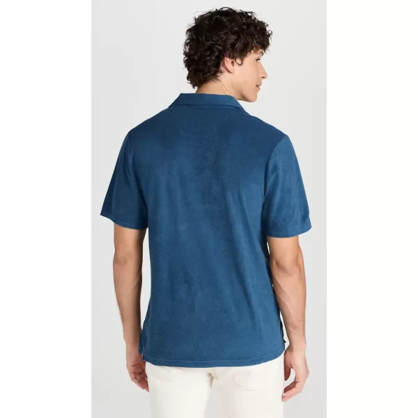 Mens Faustino Terry Cotton Blend PoloPerennial Blue