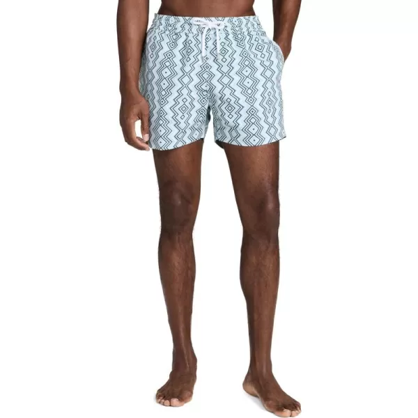 Mens Sport Angra Camada Print Swim ShortsSky Light  Perennial Blue