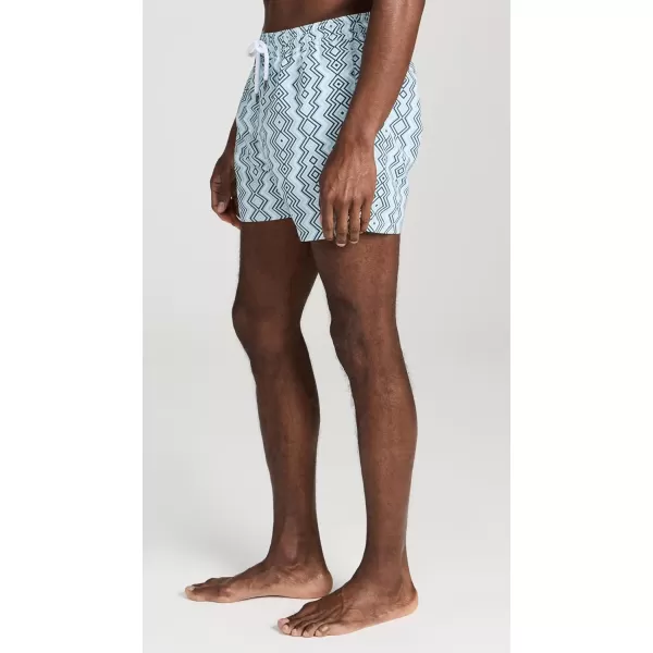 Mens Sport Angra Camada Print Swim ShortsSky Light  Perennial Blue