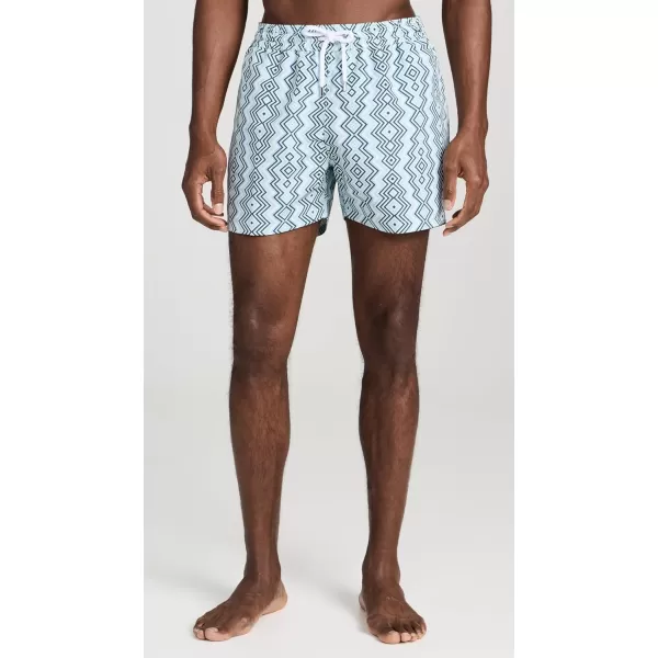 Mens Sport Angra Camada Print Swim ShortsSky Light  Perennial Blue