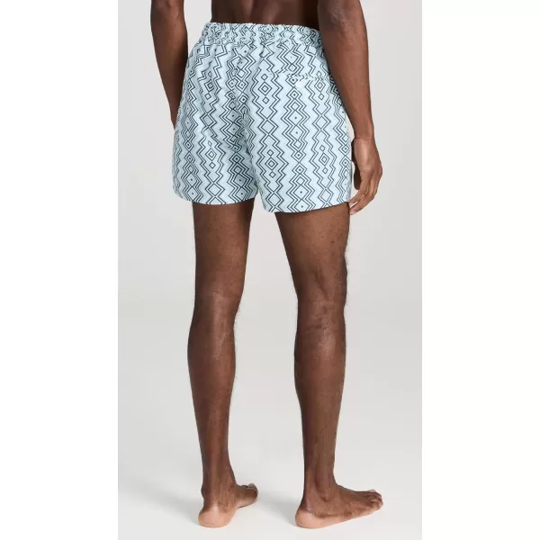 Mens Sport Angra Camada Print Swim ShortsSky Light  Perennial Blue