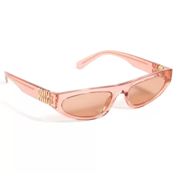 Miu Miu Womens 07ZS Rectangular SunglassesPink