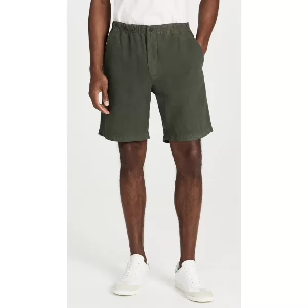 Norse Projects Mens Ezra Relaxed Cotton Linen 775 ShortsSpruce Green