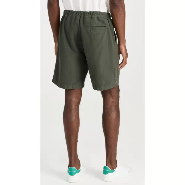 Norse Projects Mens Ezra Relaxed Cotton Linen 775 ShortsSpruce Green