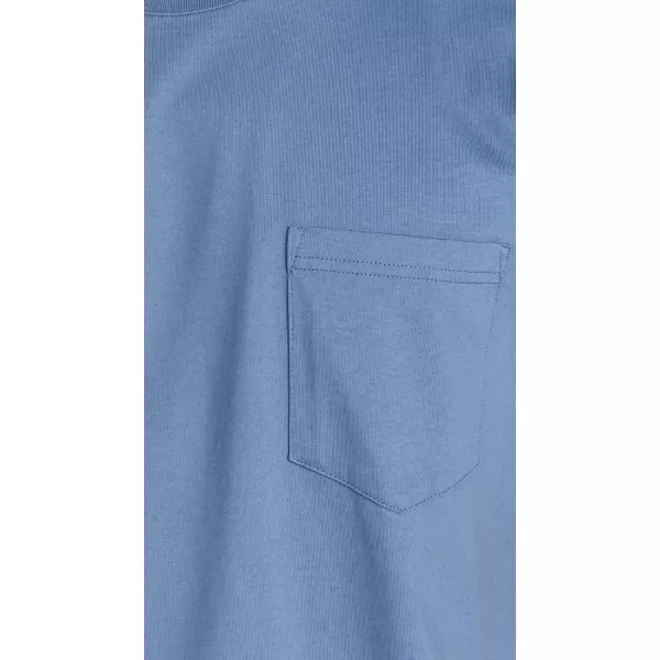 Norse Projects Mens Pocket TShirtFog Blue