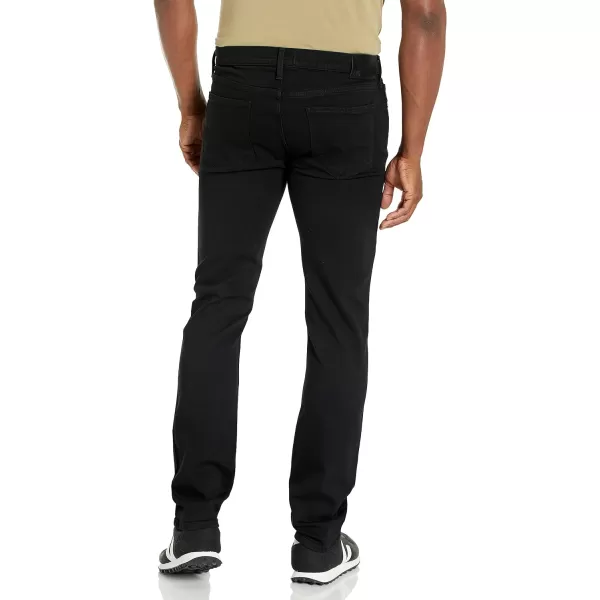 PAIGE Mens Federal Transcend Slim Straight JeansBlack Shadow Destructed