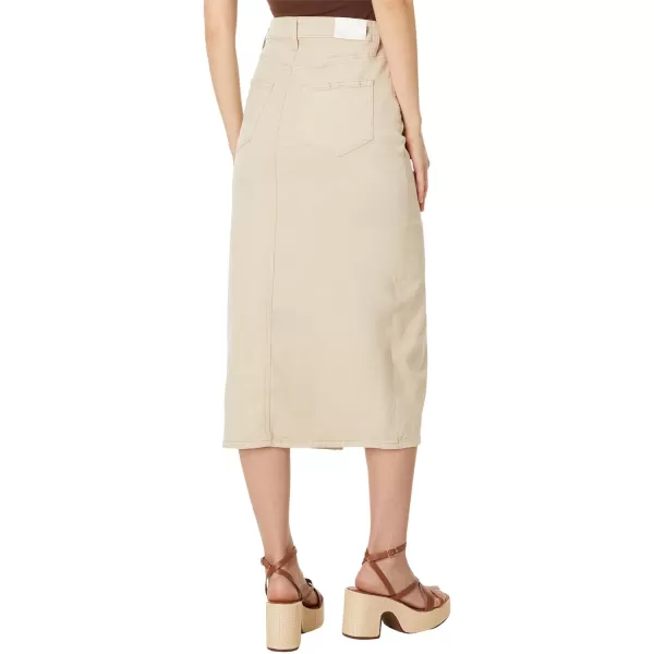 PAIGE Womens Angela Midi SkirtSoft Beige