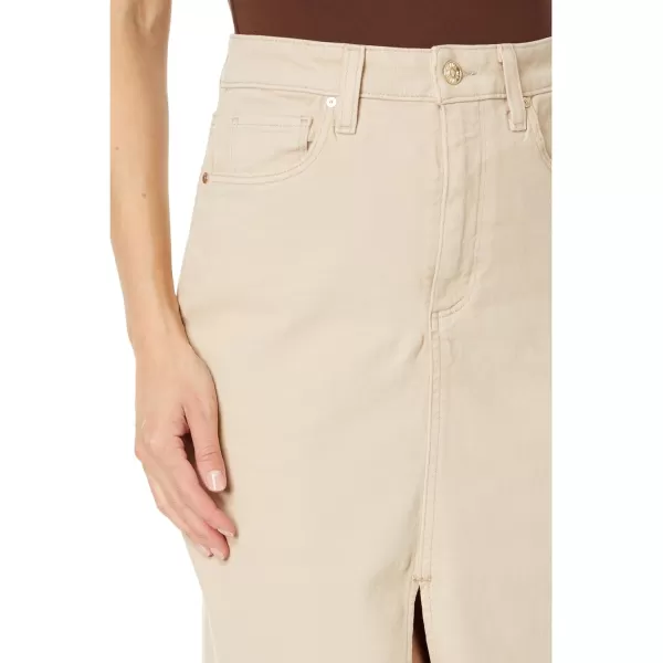 PAIGE Womens Angela Midi SkirtSoft Beige