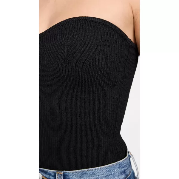 Pixie Market Womens Cass Knit Bustier TopBlack