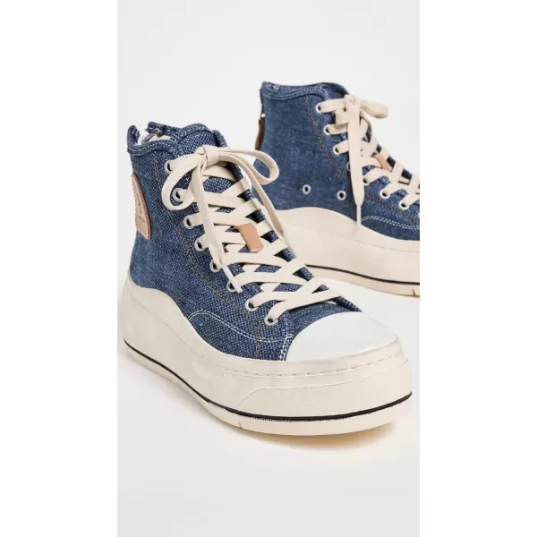 R13 Womens Kurt High Top SneakersLight Indigo