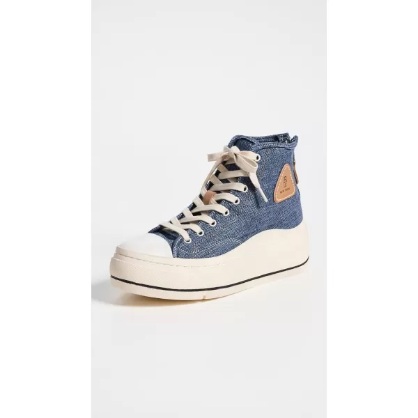 R13 Womens Kurt High Top SneakersLight Indigo