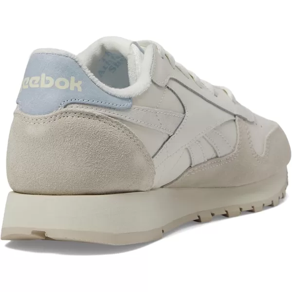 Reebok Classic Leather Women Training Running ShoesChalkVintage ChalkFeel Good Blue