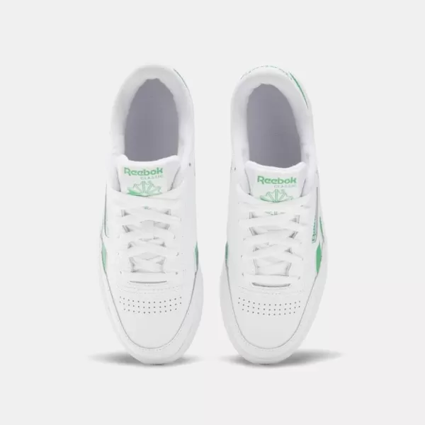 Reebok Classic Leather Women Training Running ShoesFootwear WhiteSport GreenFootwear White