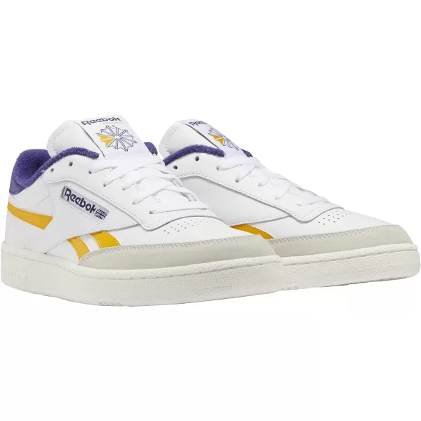 Reebok Classic Leather Women Training Running ShoesFtwr WhiteCollegiate GoldBold Purple