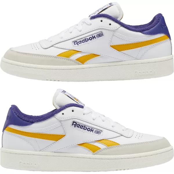 Reebok Classic Leather Women Training Running ShoesFtwr WhiteCollegiate GoldBold Purple