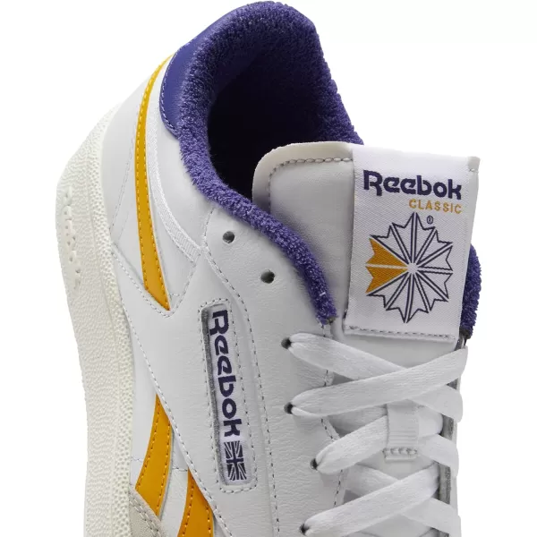 Reebok Classic Leather Women Training Running ShoesFtwr WhiteCollegiate GoldBold Purple