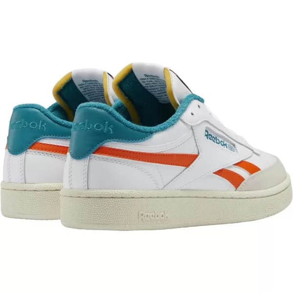 Reebok Classic Leather Women Training Running ShoesFtwr WhitePump OrangeSeaport Teal