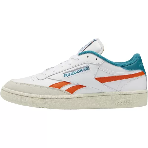 Reebok Classic Leather Women Training Running ShoesFtwr WhitePump OrangeSeaport Teal