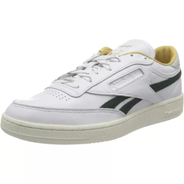 Reebok Classic Leather Women Training Running ShoesWhite Gold Met Forest Green