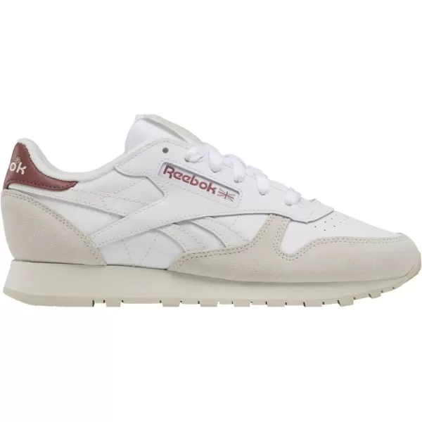 Reebok Classic Leather Women Training Running ShoesWhiteChalkSedona Rose