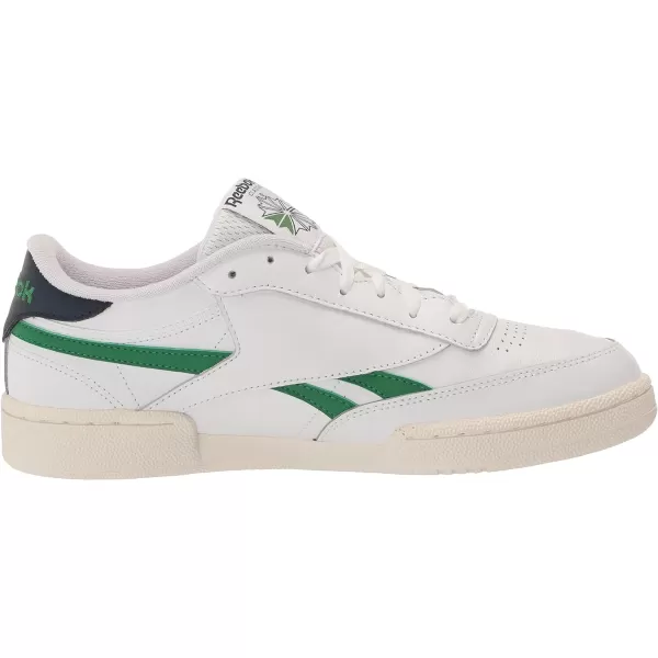 Reebok Classic Leather Women Training Running ShoesWhiteGlen GreenVector Navy