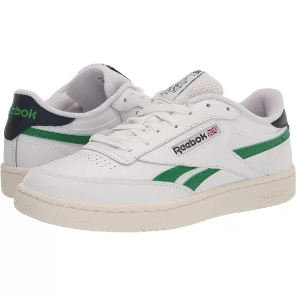 Reebok Classic Leather Women Training Running ShoesWhiteGlen GreenVector Navy