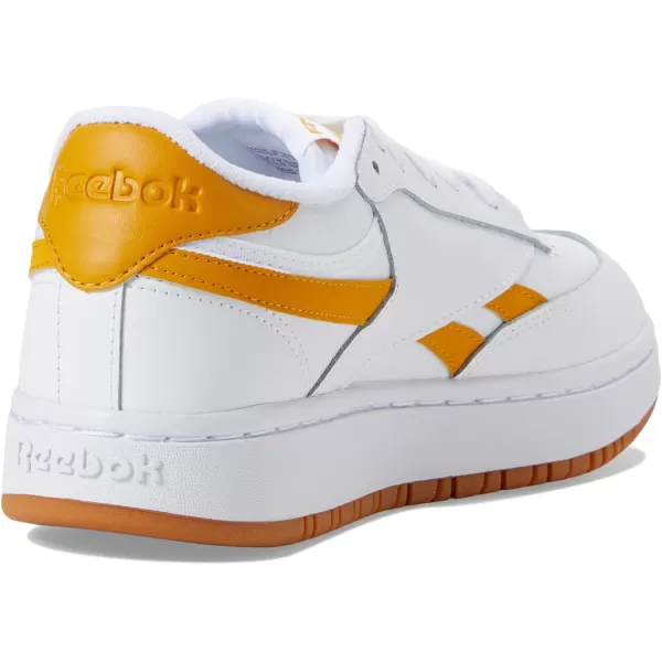 Reebok Womens Club C Double SneakerWhiteBright OchreGum