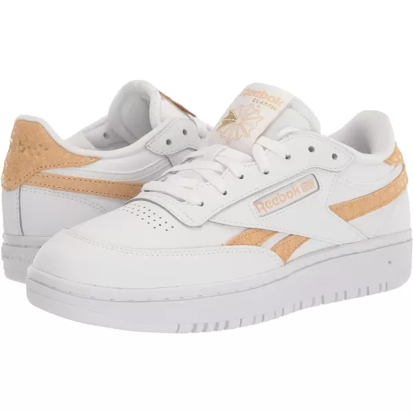 Reebok Womens Club C Double SneakerWhiteSahara