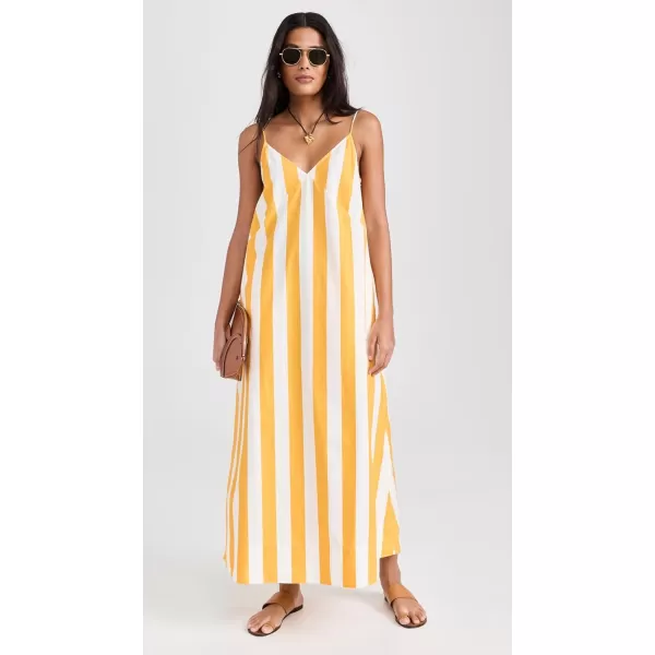 Rhode Womens Nadia DressTangerine Cabana Stripe