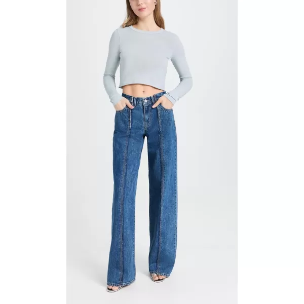 SLVRLAKE Womens ReWork Mica Paneled JeansForbidden Love