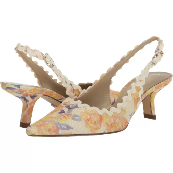 Sam Edelman Womens Bianka Slingback PumpApricot Multi