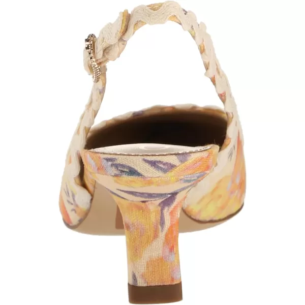 Sam Edelman Womens Bianka Slingback PumpApricot Multi