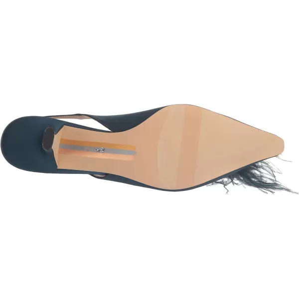 Sam Edelman Womens Bianka Slingback PumpPacific Navy Feather