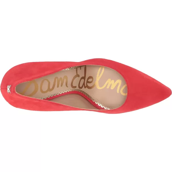 Sam Edelman Womens Hazel Pointed Toe PumpCoral Punch Suede