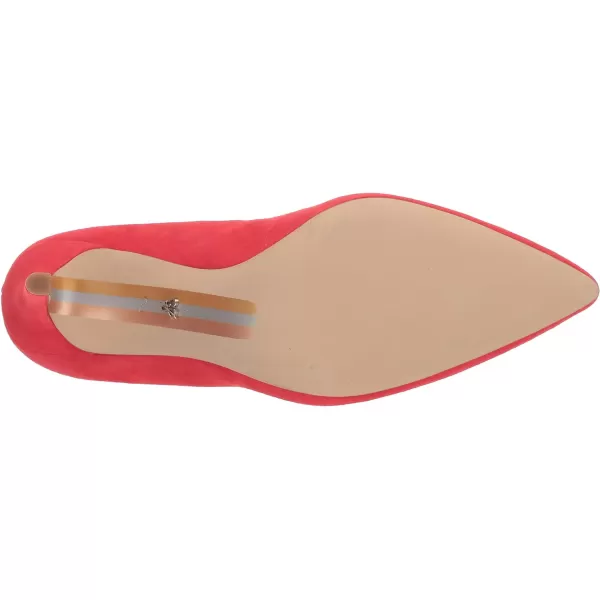 Sam Edelman Womens Hazel Pointed Toe PumpCoral Punch Suede