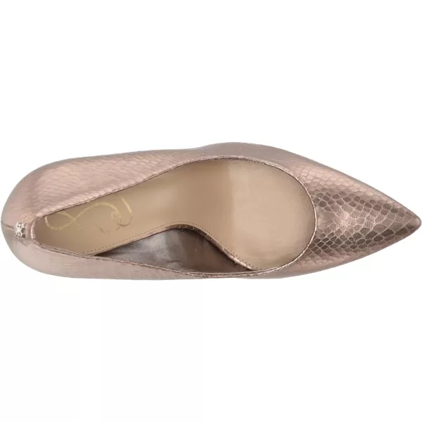 Sam Edelman Womens Hazel Pointed Toe PumpPewter Boa Metallic