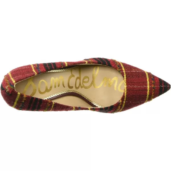 Sam Edelman Womens Hazel Pointed Toe PumpRed Multi British Plaid