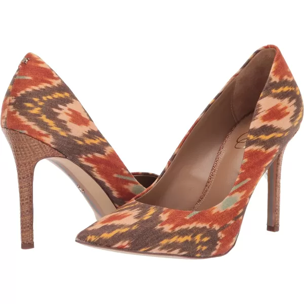 Sam Edelman Womens Hazel Pointed Toe PumpSunset Orange Multi