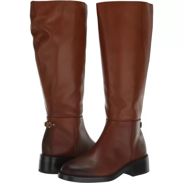 Sam Edelman Womens Mable Leather Riding BootRich Cognac Athletic Calf