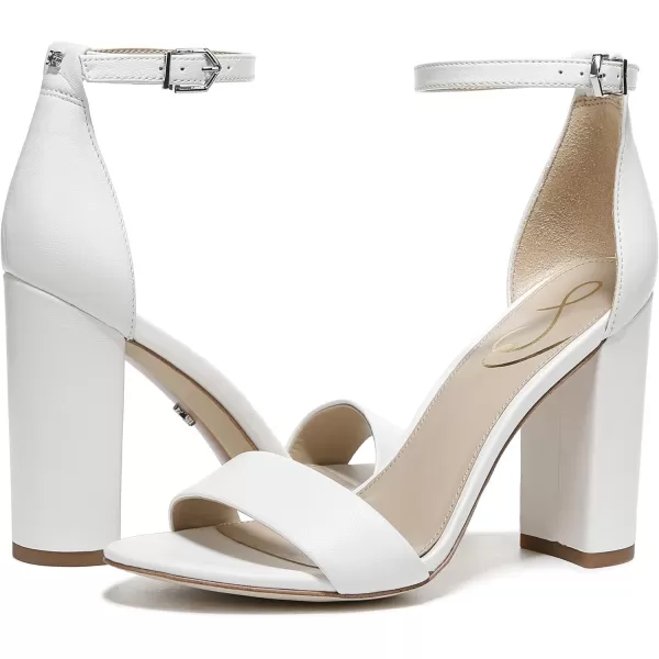 Sam Edelman Womens Yaro Block Heel SandalBright White