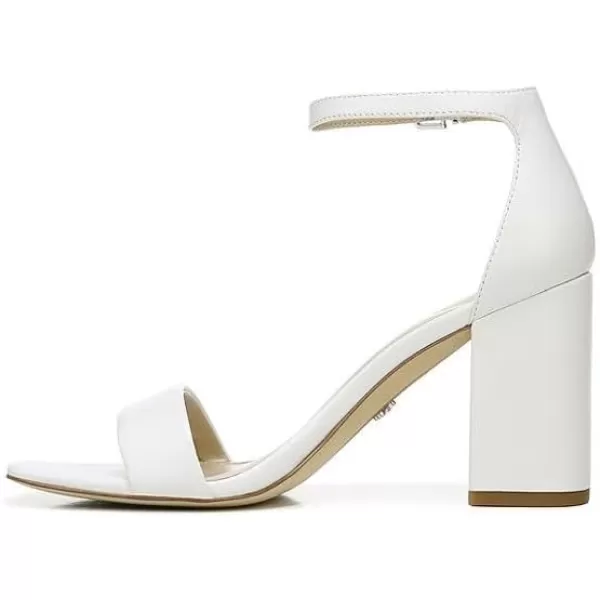 Sam Edelman Womens Yaro Block Heel SandalBright White Leather