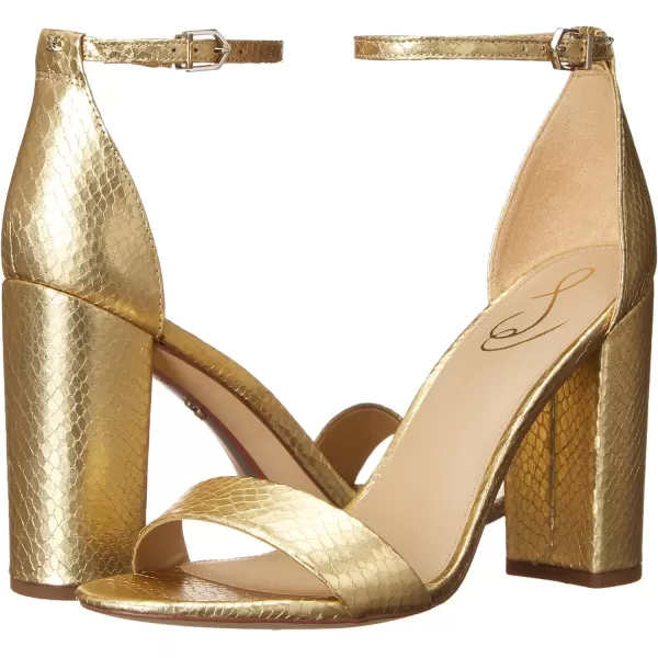 Sam Edelman Womens Yaro Block Heel SandalGold