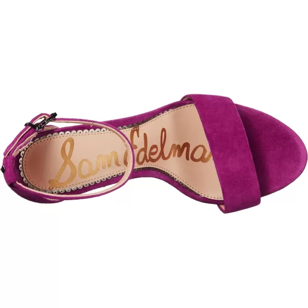 Sam Edelman Womens Yaro Block Heel SandalLaser Purple Suede