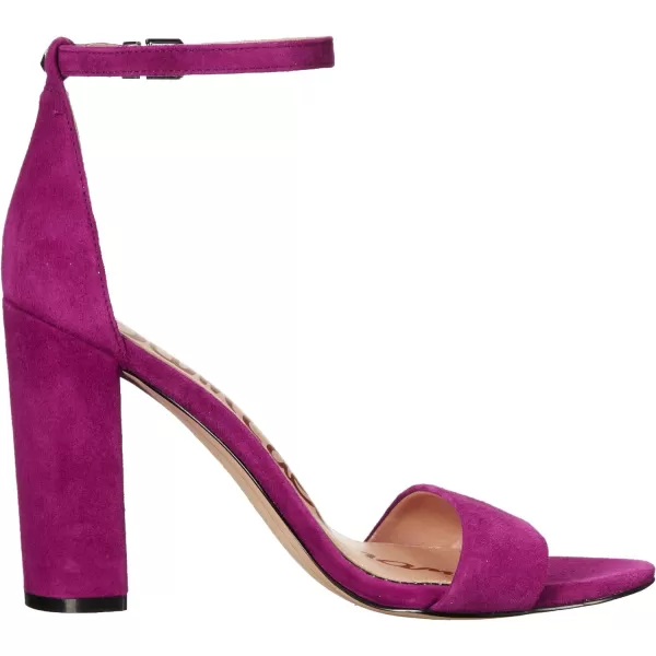 Sam Edelman Womens Yaro Block Heel SandalLaser Purple Suede