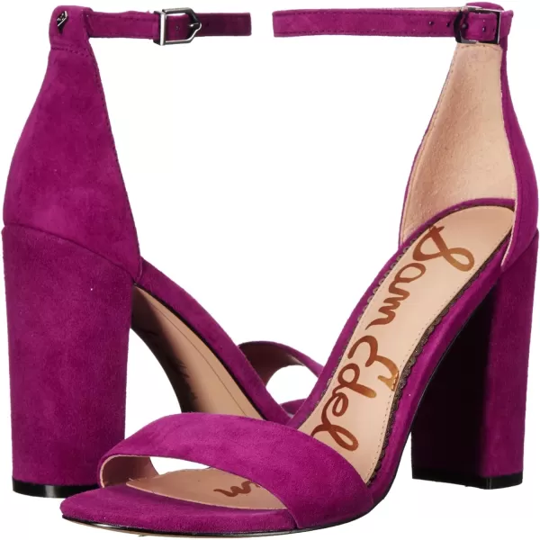 Sam Edelman Womens Yaro Block Heel SandalLaser Purple Suede