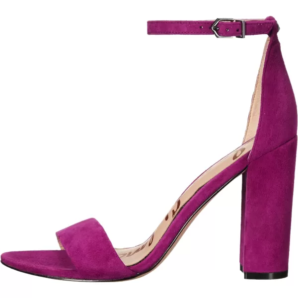 Sam Edelman Womens Yaro Block Heel SandalLaser Purple Suede