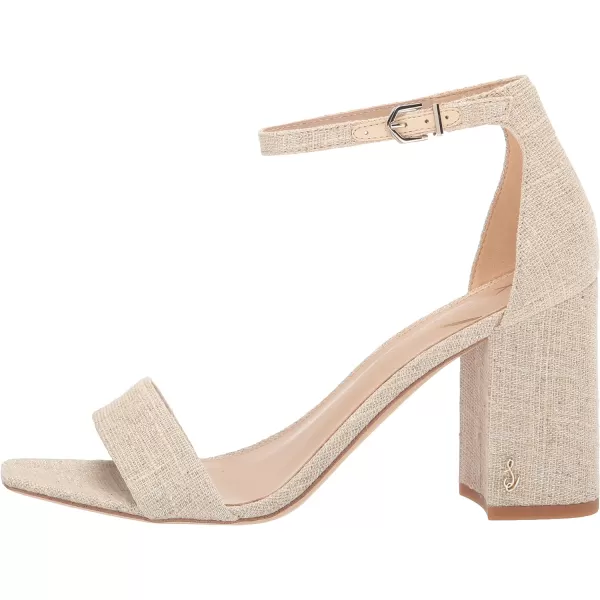 Sam Edelman Womens Yaro Block Heel SandalNatural Linen