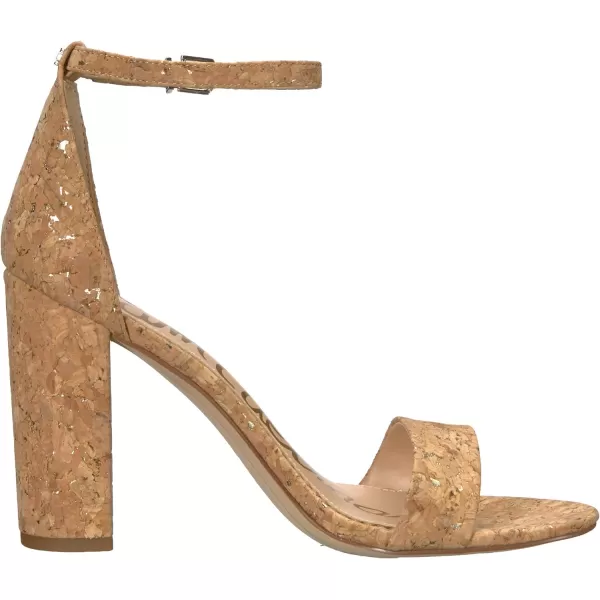 Sam Edelman Womens Yaro Block Heel SandalNaturalGold Cork