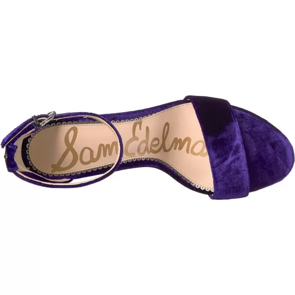 Sam Edelman Womens Yaro Block Heel SandalPurple Iris Velvet